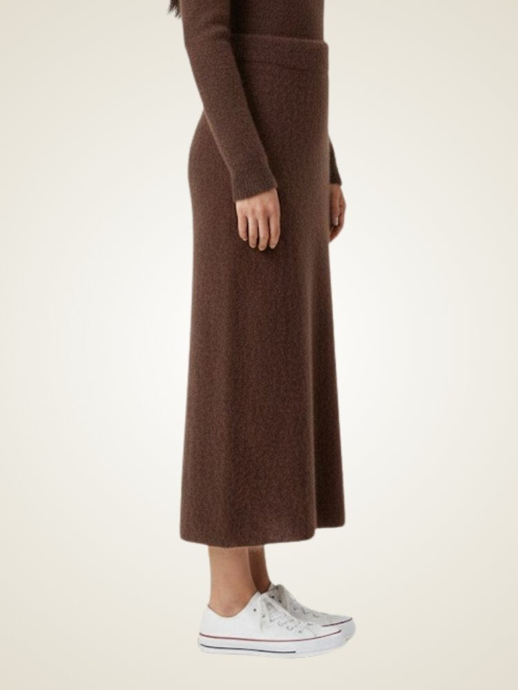 Ulissa -  Brushed Cashmere Skirt | The Cashmere Studio