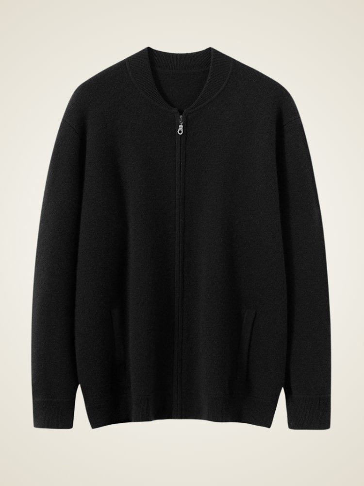 Valen - Cashmere Zip Up Cardigan | The Cashmere Studio