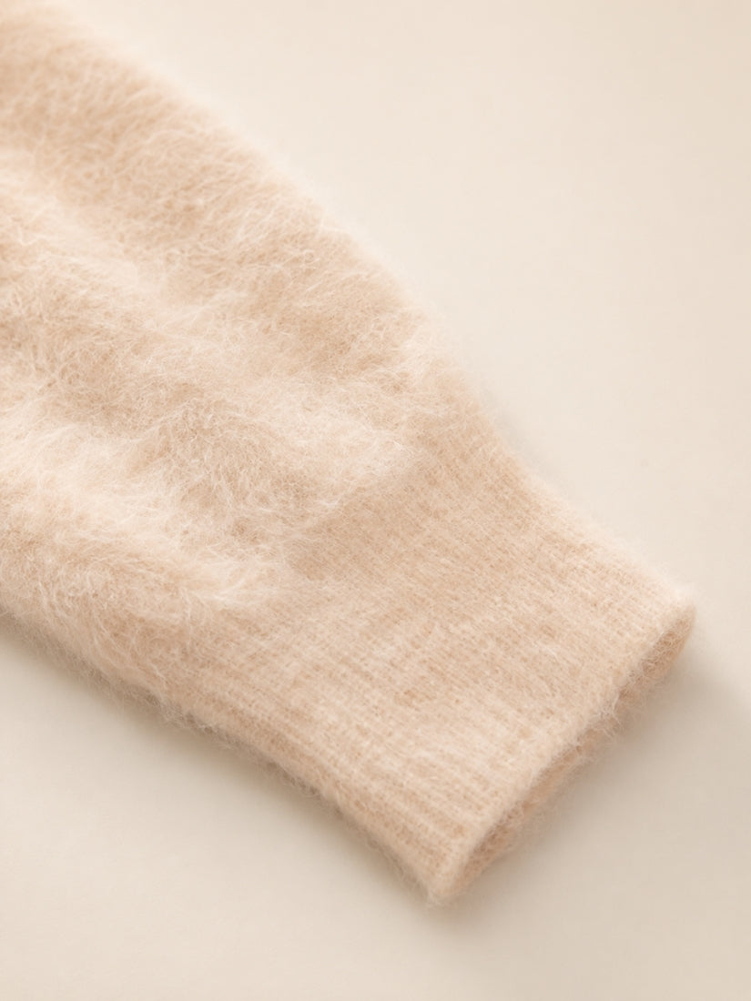 Vanoria - Brushed Cashmere Sleeve Detail | The Cashmere Studio
