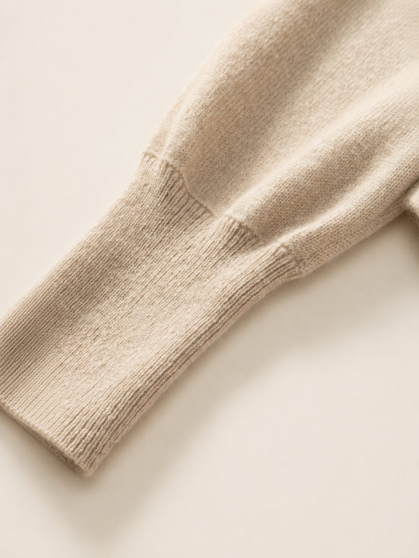 Virellea - Draped Cowl Neck Cashmere Sweater | The Cashmere Studio