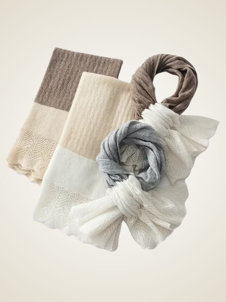 Liana - Knot Style Cashmere Scarf | The Cashmere Studio