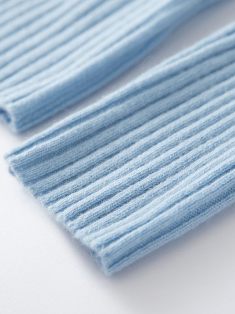 Glyssa - Ribbed Cashmere Polo | The Cashmere Studio