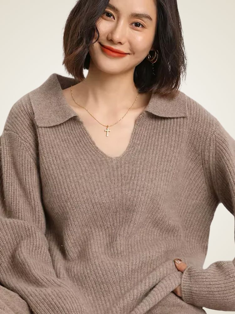 Daisy - V-Neck Cashmere Sweater