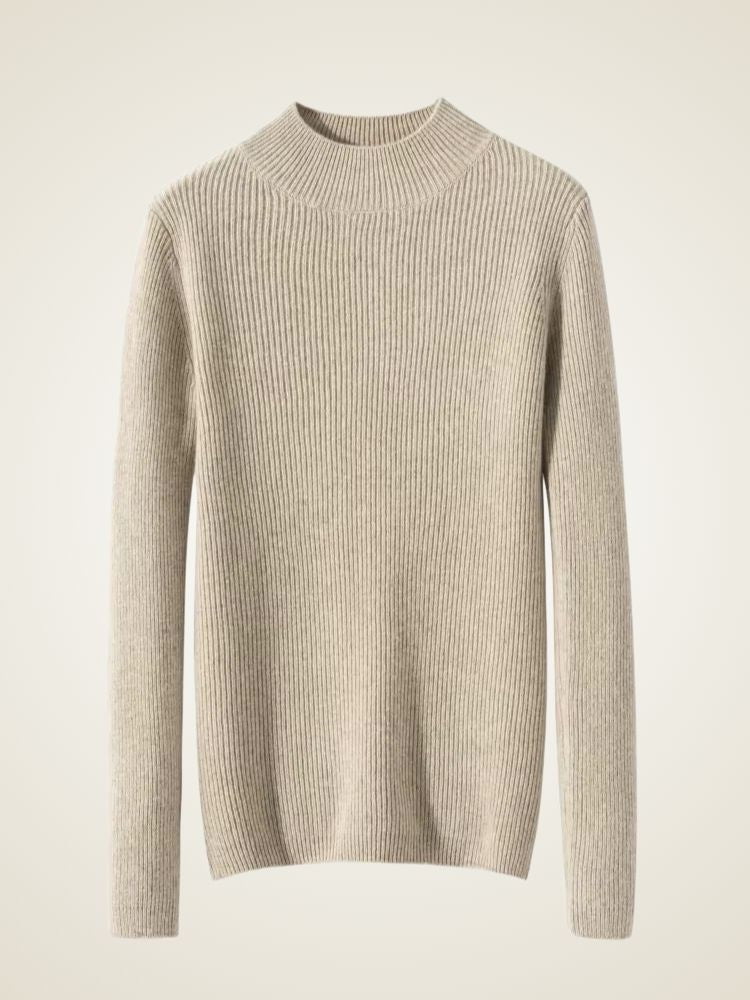 Lily - Mock Neck Cashmere Sweater | The Cashmere Studio