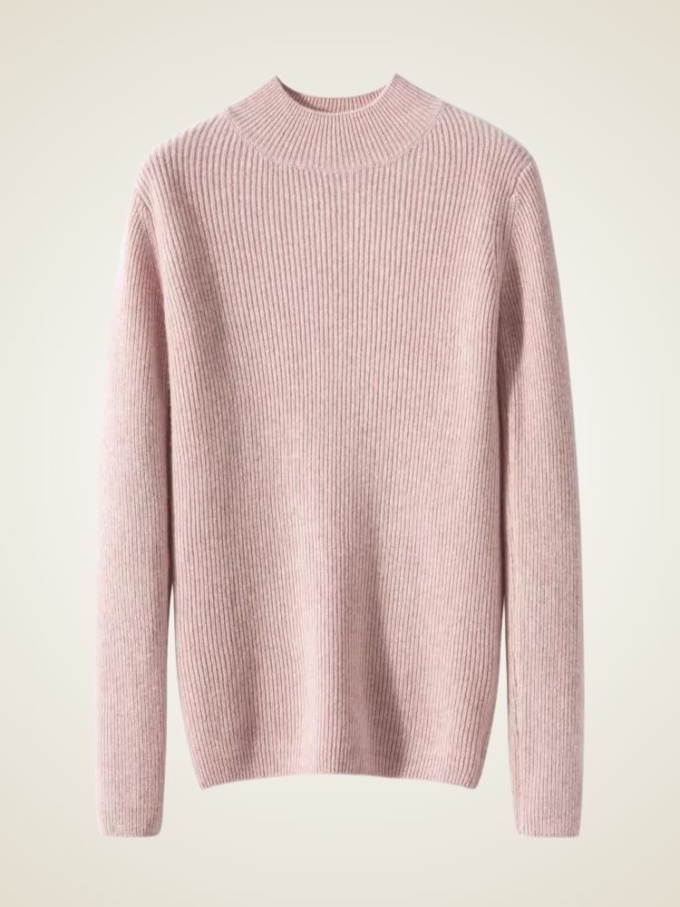 Lily - Mock Neck Cashmere Sweater | The Cashmere Studio