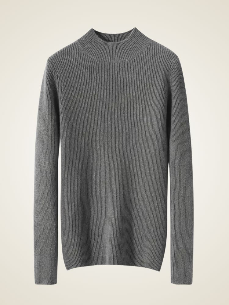 Lily - Mock Neck Cashmere Sweater | The Cashmere Studio