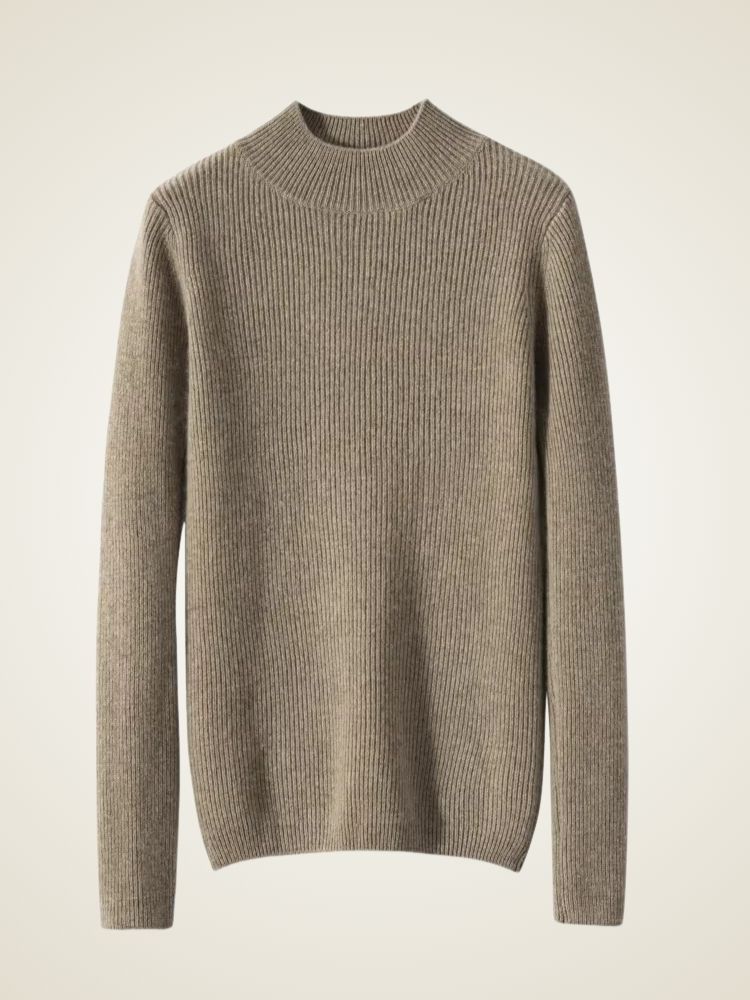 Lily - Mock Neck Cashmere Sweater | The Cashmere Studio