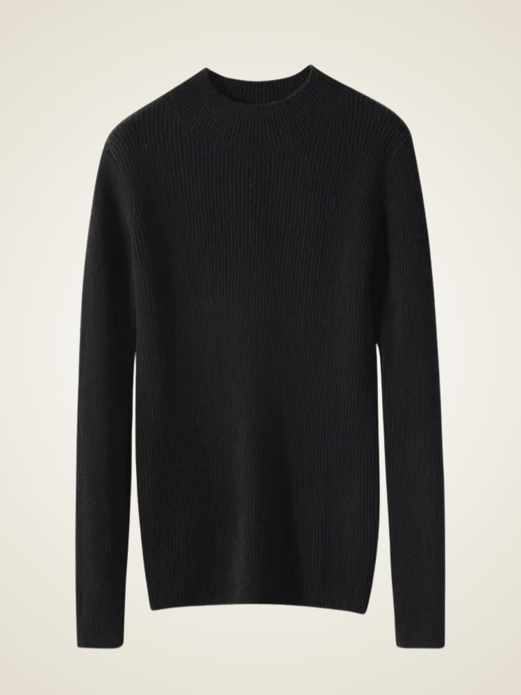 Lily - Mock Neck Cashmere Sweater | The Cashmere Studio