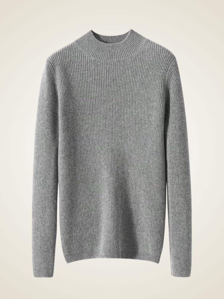 Lily - Mock Neck Cashmere Sweater | The Cashmere Studio