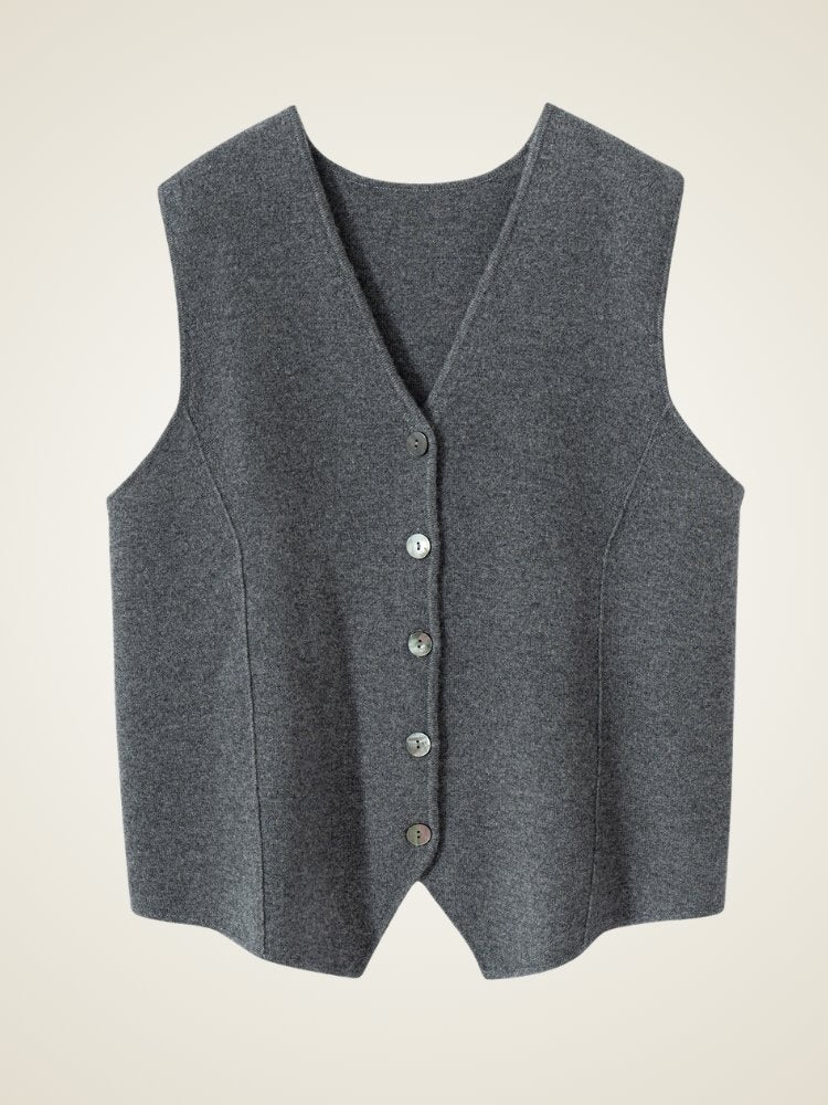 Malia - Cashmere Vest | The Cashmere Studio