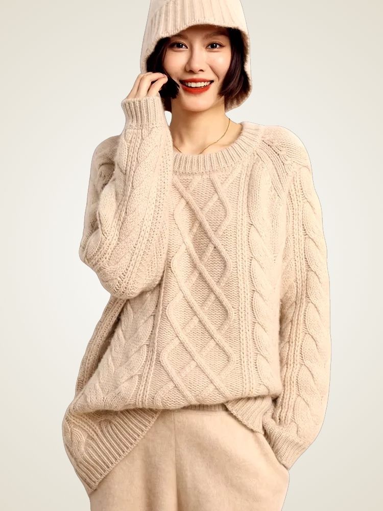 Erin - Crewneck Cashmere Sweater | The Cashmere Studio