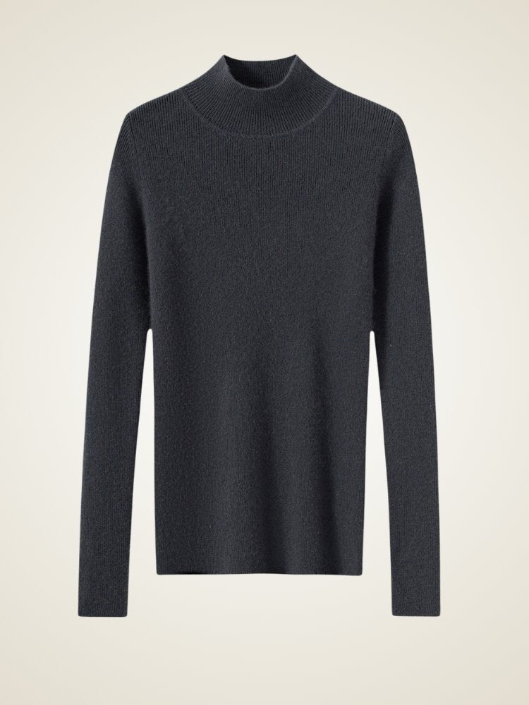 Jasirae - Mock Neck Cashmere Sweater | The Cashmere Studio