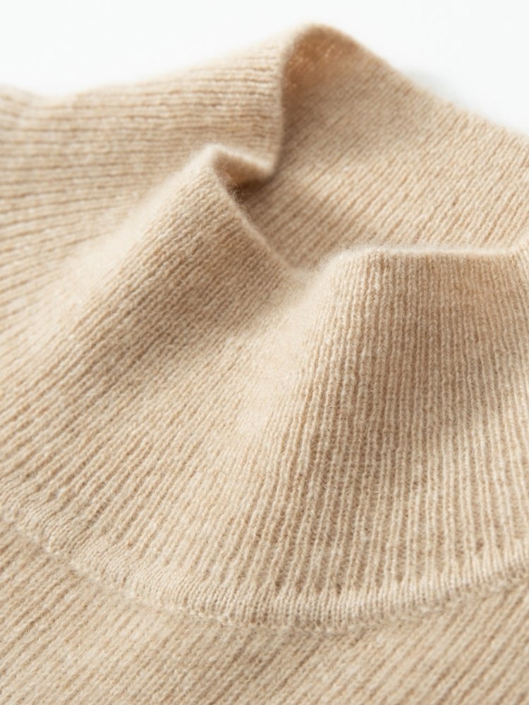 Jasirae - Mock Neck Cashmere Sweater | The Cashmere Studio