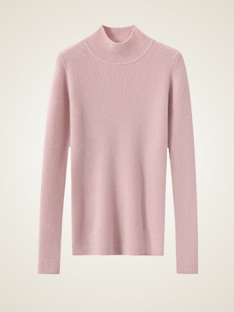 Jasirae - Mock Neck Cashmere Sweater | The Cashmere Studio