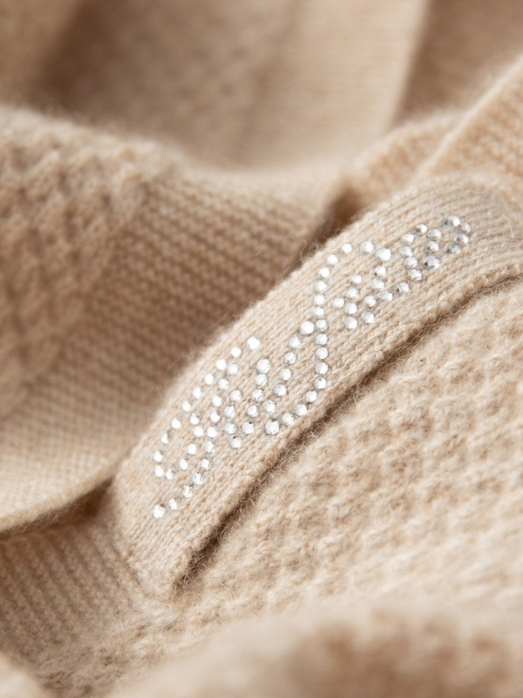 Zaryssa - Honeycomb Cashmere Wrap | The Cashmere Studio